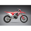 Ligne complète YOSHIMURA RS-4 Enduro Series inox/silencieux alu/casquette carbone Honda CRF450X