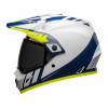 Casque BELL MX-9 Adventure Mips Dash Gloss White/Blue/Hi-Viz taille S