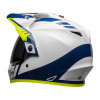 Casque BELL MX-9 Adventure Mips Dash Gloss White/Blue/Hi-Viz taille S