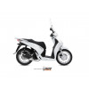 Ligne complète MIVV Urban inox/silencieux inox/casquette ABS noire Honda SH 125/150