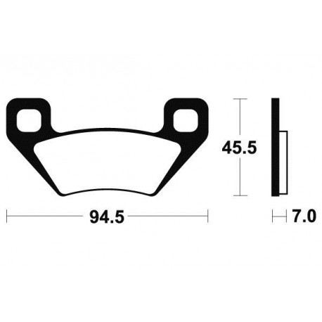 Plaquettes de frein Bendix MOA322 Métal fritté  