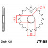 Pignon JT SPROCKETS 14 dents acier pas 428 type 558 Yamaha YZ85