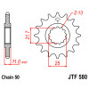 Pignon JT SPROCKETS 15 dents acier pas 530 type 580 Yamaha