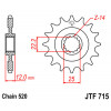 Pignon JT SPROCKETS 12 dents acier pas 520 type 715 Gas gas