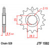 Pignon JT SPROCKETS 13 dents acier pas 520 type 1592