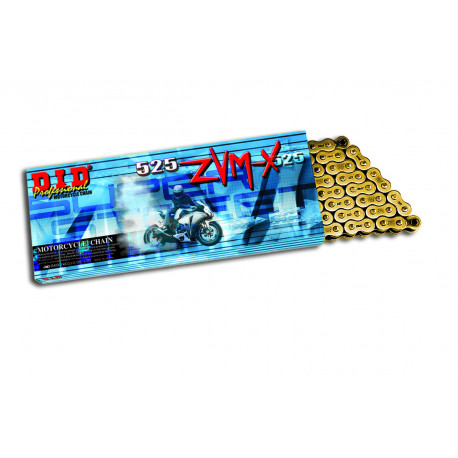 CHAINE DE TRANSMISSION 525 ZVM-X GOLD DID 106 MAILLONS