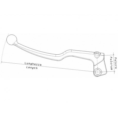 Cocotte gauche poignée complète levier d'embrayage ou frein pour