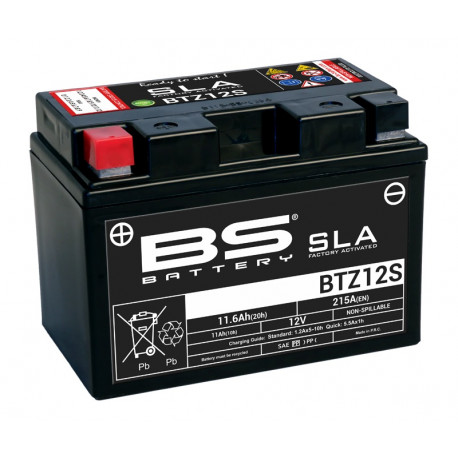 Batterie BS BTZ12S sans entretien activée usine