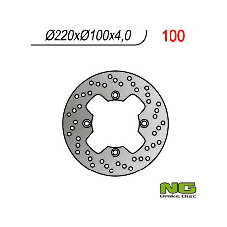 Disque de frein NG 100 rond fixe