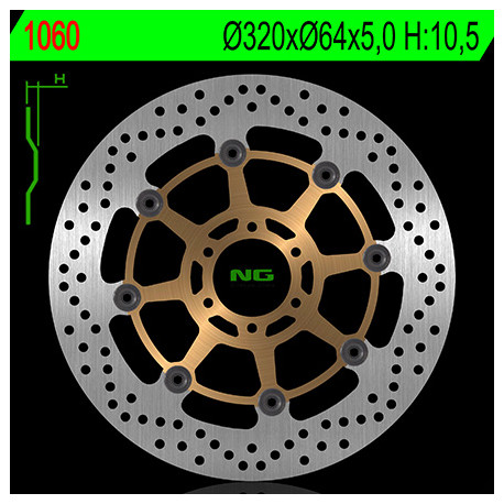 DISQUE DE FREIN FLOTTANT