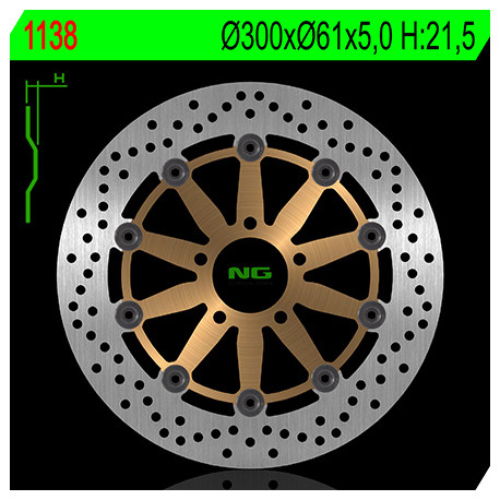 DISQUE DE FREIN FLOTTANT NG POUR SUZUKI 