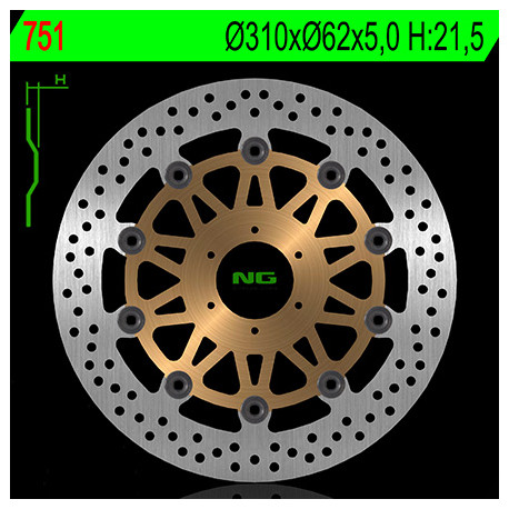 DISQUE DE FREIN FLOTTANT