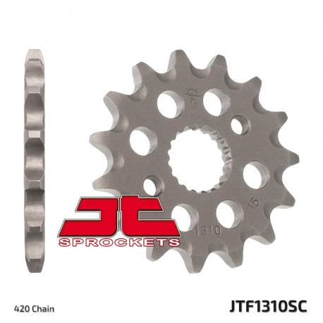 Pignon JT SPROCKETS 15 dents acier anti-boue pas 420 type 1310 Honda CRF150R