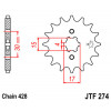 Pignon JT SPROCKETS 14 dents acier pas 428 type 274 Honda CRF100F