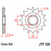 Pignon JT SPROCKETS 13 dents acier pas 520 type 326 Honda CR125R