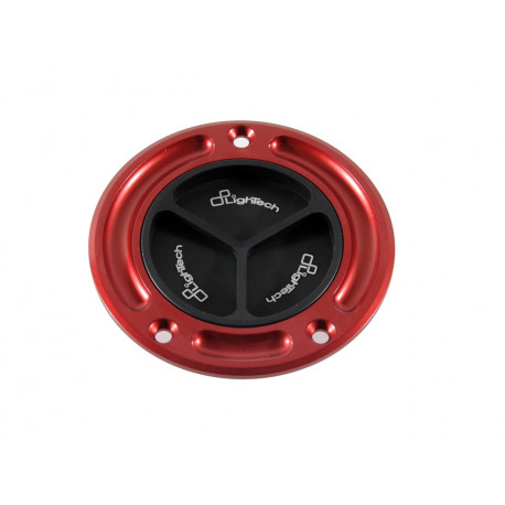 Bouchon de réservoir LIGHTECH à vis noir/rouge Honda CBR1000RR