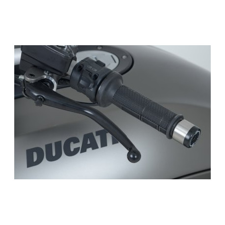 Embouts de guidon R&G RACING noirs DUCATI DIAVEL