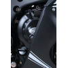 Couvre carter R&G RACING Race Series droit (embrayage) noir Kawasaki ZX10R