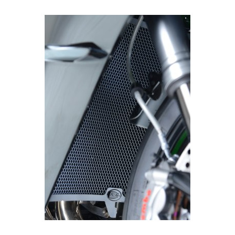 Protection de radiateur R&G RACING noir Kawasaki H2