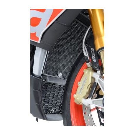 Protection de radiateur d'huile R&G RACING noir Aprilia RSV4RR