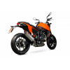 Silencieux SCORPION Serket Parallel inox/casquette ABS noir KTM Duke 690