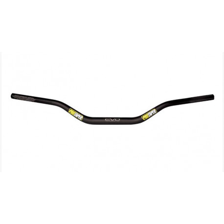 Guidon Ø28,6 mm sans barre PRO TAPER Evo Pastrana MX/RM Low noir 