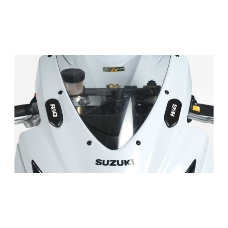 CACHES ORIFICE DE RETROVISEUR NOIRES R&G RACING POUR SUZUKI