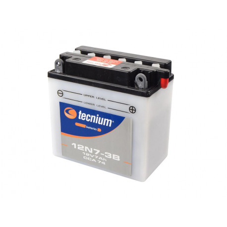 Batterie TECNIUM 12N7-3B conventionnelle livrée avec pack acide