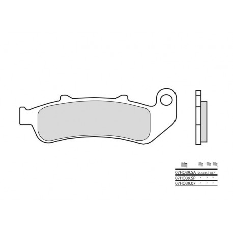 Plaquettes de frein Brembo 07HO39 07 organique