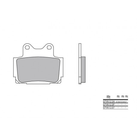 Plaquettes de frein Brembo 07YA12 07 organique