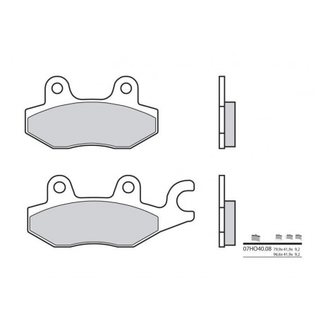 Plaquettes de frein Brembo 07HO40 08 organique