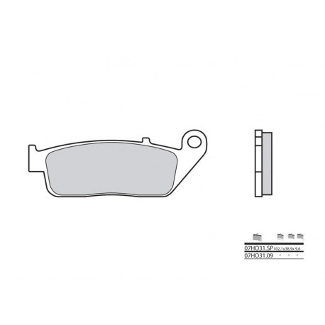 Plaquettes de frein Brembo 07HO31 SP métal fritté