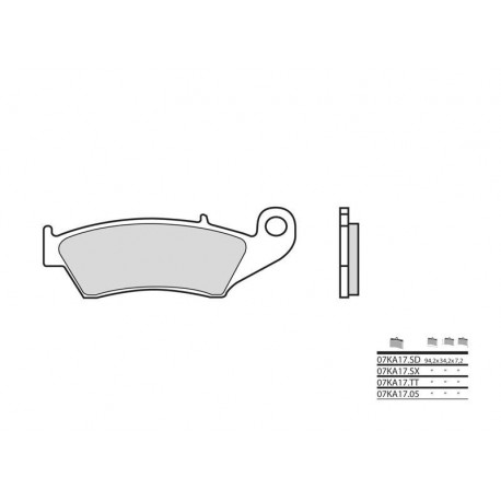 Plaquettes de frein Brembo 07KA17 05 organique