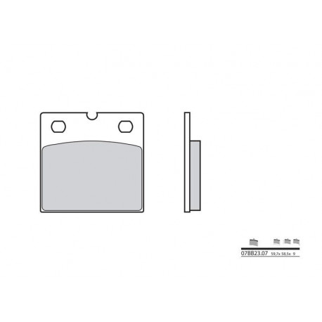 Plaquettes de frein Brembo 07BB23 07 organique