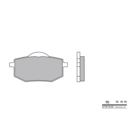 Plaquettes de frein Brembo 07YA19 09 organique