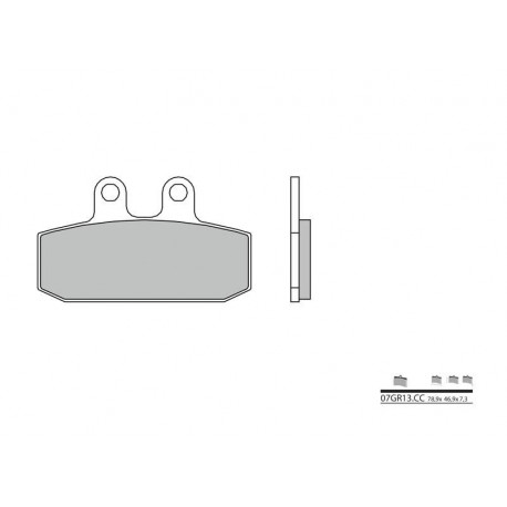 Plaquettes de frein Brembo 07GR13 CC organique