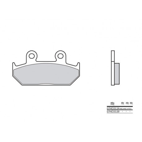 Plaquettes de frein Brembo 07HO35 09 organique