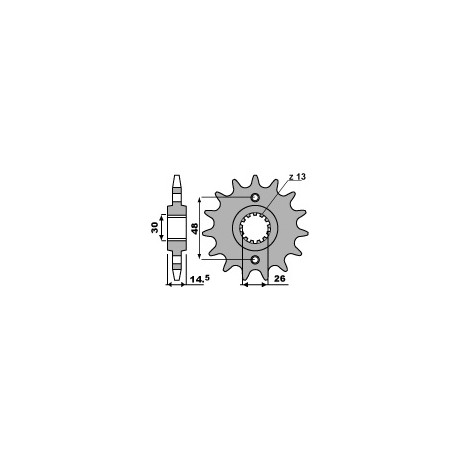 Pignon 16 dents PBR chaîne 530 Honda CBX750FE,FG,F2G 