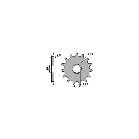 Pignon 15 dents PBR chaîne 520 Kawasaki ER6F, ABS 