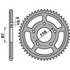 Couronne acier PBR 48 dents chaîne 525 Suzuki GSF650 BANDIT 