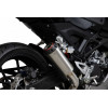 Ligne complète SCORPION Red Power inox/silencieux inox/casquette ABS noir Honda CB125R