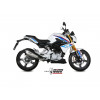 Ligne complète MIVV Delta Race inox silencieux inox/casquette carbone BMW G310R