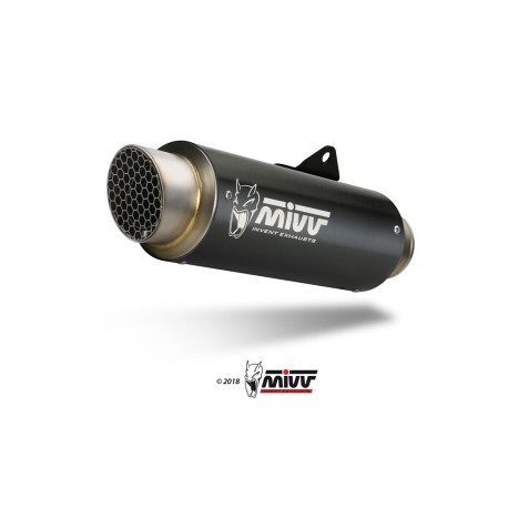 Ligne complète MIVV GP Pro Inox silencieux inox noir brossé/casquette inox Honda CBR650R