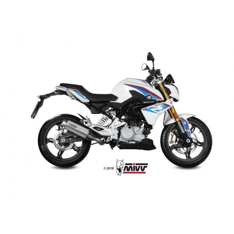 Ligne complète MIVV GP Pro Inox silencieux titane/casquette inox BMW G310R