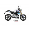 Ligne complète MIVV GP Pro Inox silencieux titane/casquette inox BMW G310R