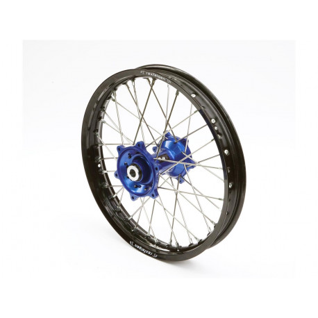 Roue arrière complète ART 19x2.15 jante noire/moyeu bleu Yamaha YZ250