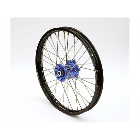 Roue avant complète ART 21x1.60 jante noire/moyeu bleu Husqvarna FC/TE & FE/TE