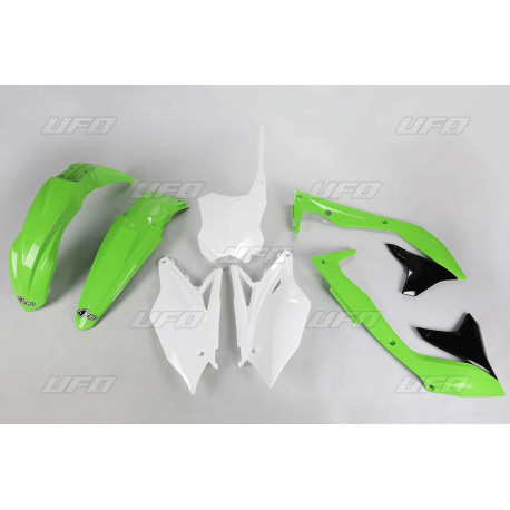 Kit plastiques UFO couleur origine 16 vert/noir/blanc Kawasaki KX450F