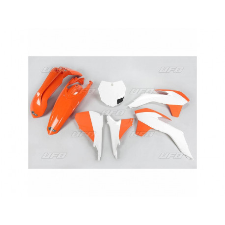 Kit plastiques UFO couleur origine 15 orange/blanc KTM 