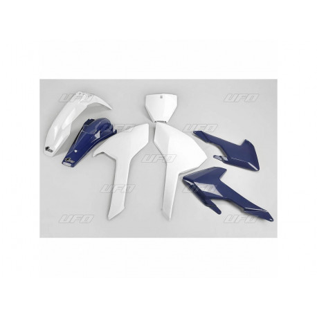 Kit plastiques UFO couleur origine 16 blanc/bleu Husqvarna 